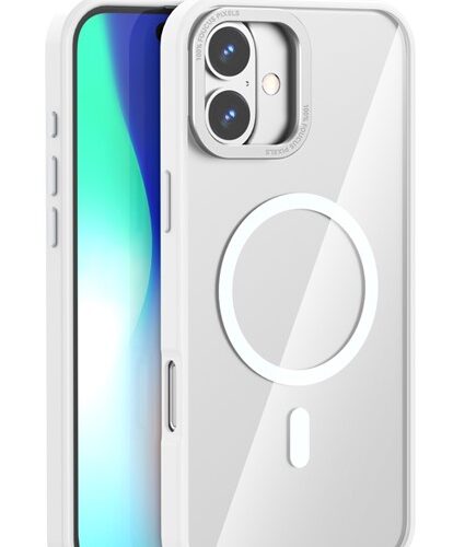 01_23_-_30__1.jpg XO K30 iP 16 plus/15 plus 6.7" TPU Ακρυλική Θήκη με Ενσωματομένο Μαγνήτη Λευκό