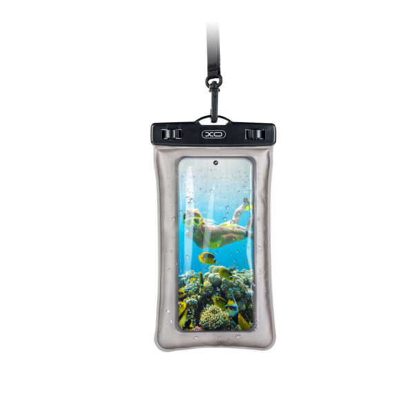 XO KT02 PVC Αδιάβροχη Φουσκωτή Θήκη Τηλεφώνου με Κλιπ