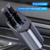 XO CC62 Smart Μεταλλικός 4 σε 1 Retractable Φορτιστής Αυτοκινήτου