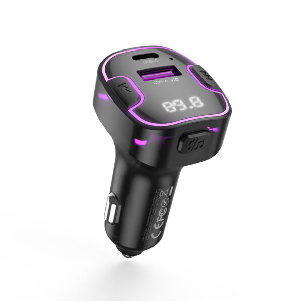 XO BCC12 Smart Bluetooth MP3+5V3.1A Car Charged Atmosphere Light