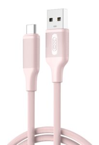 XO NB265 Μινιμαλιστικό Καλώδιο Type-C Ροζ
