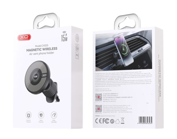 02_4_-phocx025toroom.jpeg XO CX025 Magsafe Μαγνητικός Ασύρματος Φορτιστής Αυτοκινήτου 15W