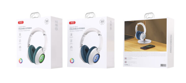 02_7__3.jpg XO BE43 Lion Dancing Αναδιπλούμενα Ακουστικά Bluetooth (Πράσινο)