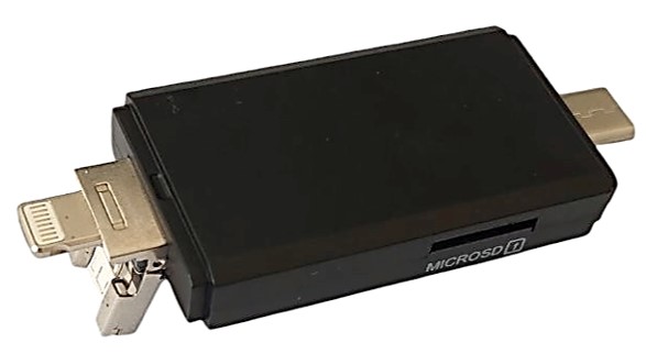 4in1 card reader Micro+2.0 A+Type C+Lightning