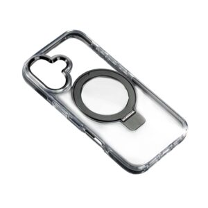 XO K31 iP 16 Pro Max 6,9" TPU+Ακρυλική Μαγνητική Θήκη Τηλεφώνου Μαύρο