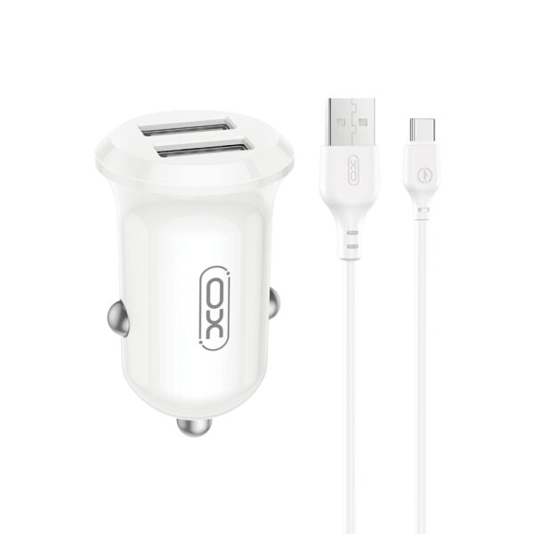 03_16_1.jpg XO CC67 Mini Smart Φορτιστής Αυτοκινήτου με 2 Θύρες USB 2.4A και Καλώδιο Type-C (NB103)