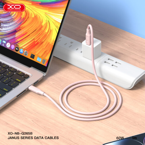 03_1__1_2.jpg XO NB-Q265A PD 27W Type-C σε Lightning Μινιμαλιστικό Καλώδιο (Ροζ)