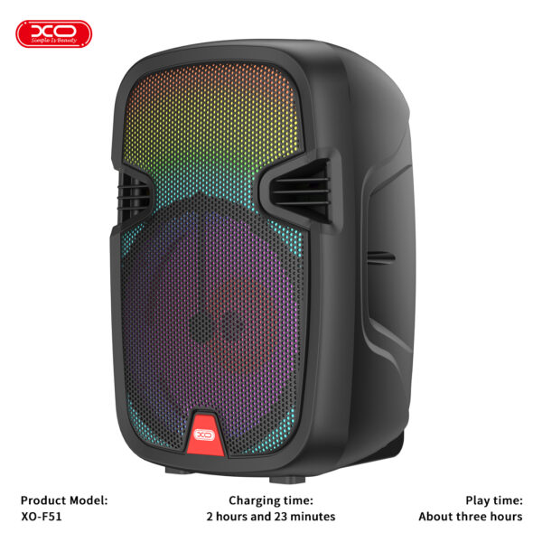 XO F51 Colored Jade Εξωτερικό Ηχείο RGB Bluetooth 10W