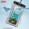 XO KT02 PVC Αδιάβροχη Φουσκωτή Θήκη Τηλεφώνου με Κλιπ
