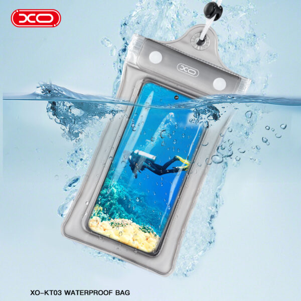 XO KT03 PVC Αδιάβροχη Θήκη Τηλεφώνου με Zip Lock