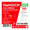 048430-1.jpg Δεματικά σε Λευκό Χρώμα 4.8x430mm 100 τεμ. GeHOCK