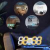 EDUP EH-LED1319 3D LED Wall Clock 9.5 Remote Control Digital Nightlight