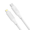 XO NB-Q265A PD 27W Type-C σε Lightning Μινιμαλιστικό Καλώδιο (Λευκό)