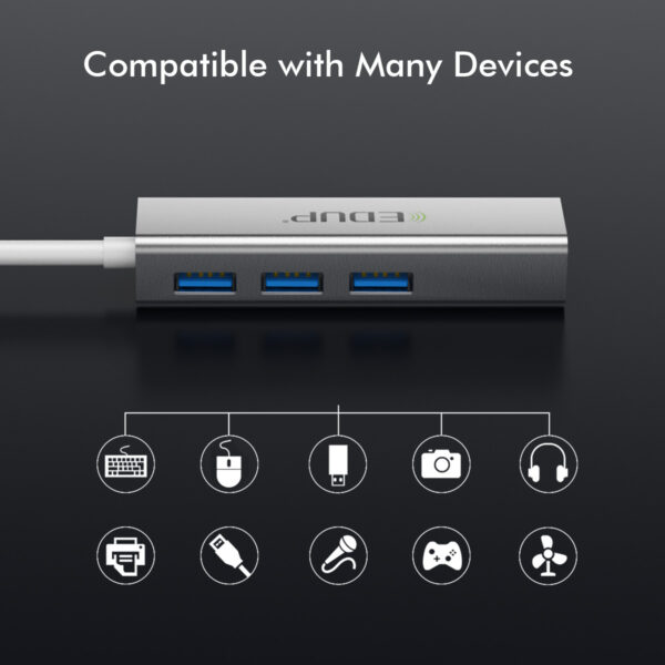 EDUP EP-9801 10/100/1000Mbps Type-C LAN Adapter USB 3.0 Port