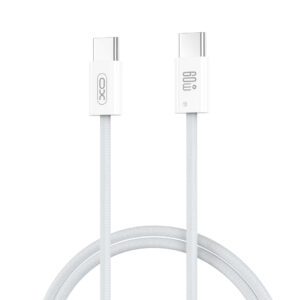 XO NB-Q273 iP15 Καλώδιο φόρτισης Type-C σε Type-C 60W Λευκό