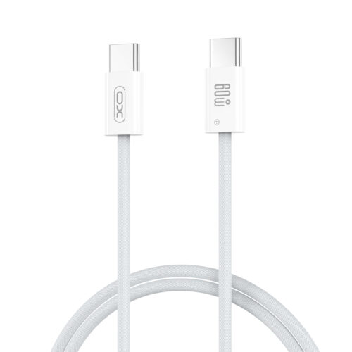 XO NB-Q273 iP15 Καλώδιο φόρτισης Type-C σε Type-C 60W Λευκό