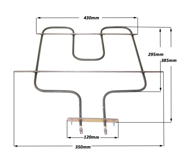 Αντίσταση φούρνου κουζίνας κάτω 1400W 23,50x39 μικτής GORENJE