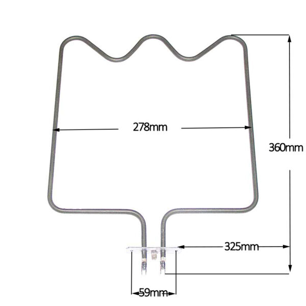 Αντίσταση φούρνου κουζίνας κάτω μέρους 1200W CONTI / SCHAUB LORENZ / Γενικής Χρήσης