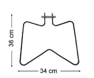 Αντίσταση φούρνου κουζίνας INDESIT / ARISTON 4120102833 C00105311 C00106843 482000079115 34.5 x 36cm