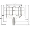 10106462-1_1.jpg Αντίσταση φούρνου κουζίνας BOSCH / SIEMENS / PITSOS / NEFF 2800W άνω με γκριλ 9.2023959, 00278734, 00209753