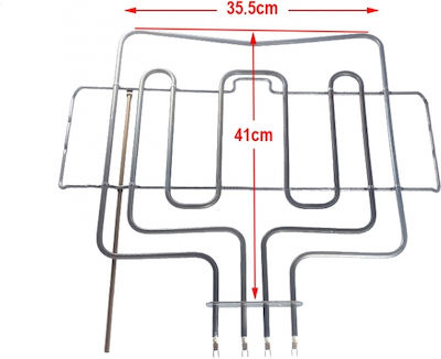 10106467_1.jpeg Αντίσταση φούρνου κουζίνας BOSCH / SIEMENS / PITSOS / NEFF με γκριλ 2800 W (1100 + 1700WATT ) άνω μέρος 00214692