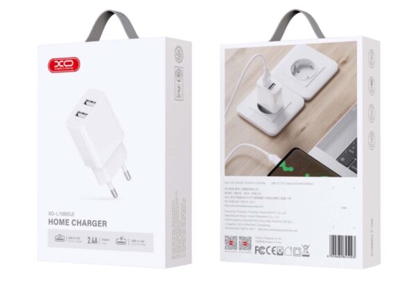 XO L109 (EU) Dual USB-A 2.4A Charger