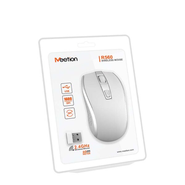 Meetion MT-R560 2.4G Ασύρματο Ποντίκι / Άσπρο