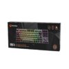 Meetion MT-MK14 Μηχανικό Πληκτρολόγιο Gaming Ενσύρματο & Ασύρματο με Bluetooth και 2.4G RGB Μαύρο US