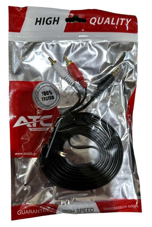 ATC Καλώδιο 3.5mm σε 2RCA 5m