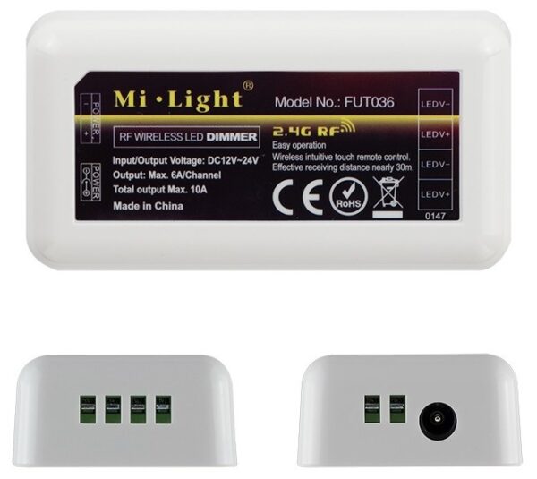 Avide LED Ταινία 12-24V 120W Ντίμερ 4 Ζωνών Ελεγκτής