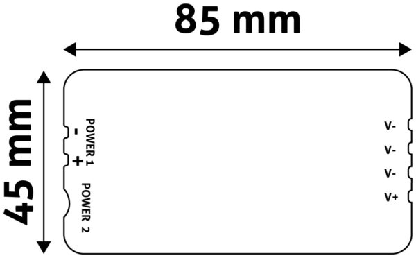 Avide LED Ταινία 12V 144W Ντίμερ 4 Ζωνών Ελεγκτής