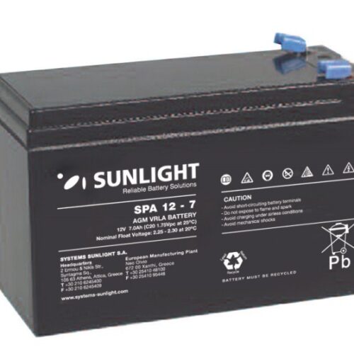Sunlight Μολύβδου 12V 7A(4.8mm)(F1)