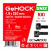 Δεματικά σε Μαύρο Χρώμα 4.8x280mm 100 τεμ. GeHOCK
