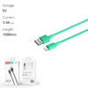156-ligh-green.jpg XO NB156 USB Καλώδιο Φόρτισης για Lightning Πράσινο