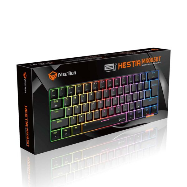 Meetion MT-MK005BT Bluetooth Μηχανικό Gaming πληκτρολόγιο US Μαύρο