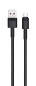 XO NB-Q166 5A Καλώδιο Γρήγορης Φόρτισης για Type-C Μαύρο 1m