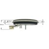 Εστία κουζίνας ταχείας 1500W 230V Φ15cm χονδρό στεφάνι 9mm