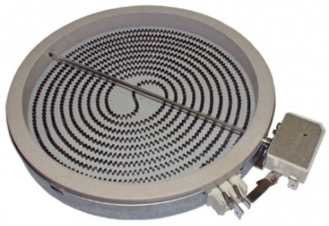 171050390.jpg Εστία κεραμικής κουζίνας μονή 2300W Φ23cm 4 επαφών Γενικής Χρήσης