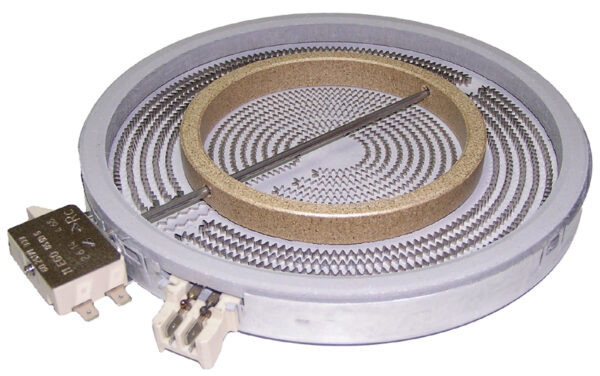 Εστία κεραμικής κουζίνας διπλή 2200W 750W με 5 επαφές
