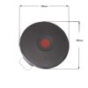 Εστία κουζίνας ταχείας 2000W 230V Φ18,5cm 4 επαφών λεπτό στεφάνι 5mm