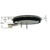 Εστία κουζίνας ταχείας 2000W 230V Φ18,5cm 4 επαφών λεπτό στεφάνι 5mm