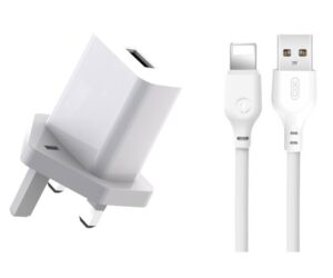 XO L99 Φορτιστής UK με Καλώδιο Lightning 2.4A
