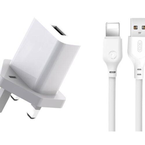 XO L99 Φορτιστής UK με Καλώδιο Lightning 2.4A