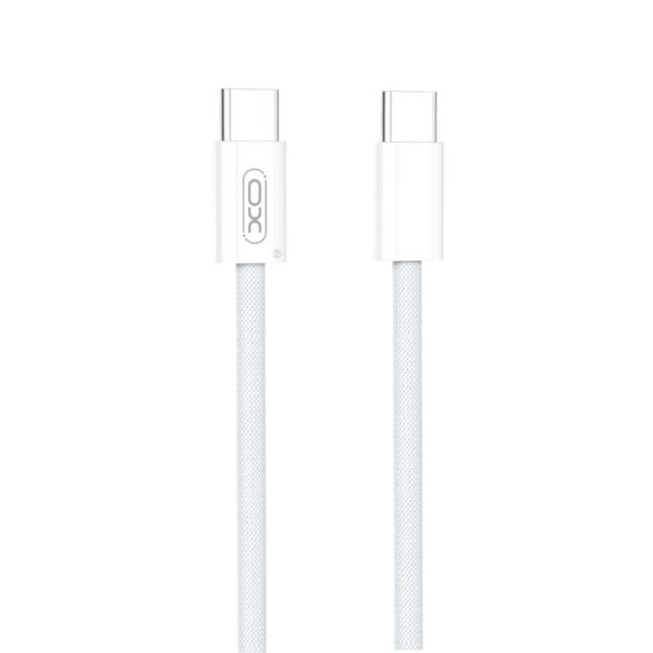 XO NB-Q260B Καλώδιο Φόρτισης & Μεταφοράς Δεδομένων Type-C σε Type-C 27W Πλεξούδα 1.5m