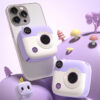 1_5.jpg XO PR223 mini camera digital display fast charging power bank 10000mAh (Purple & White)