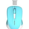 Meetion Silent Mini 2.4G Οπτικό Ασύρματο Ποντίκι (Κυανό)