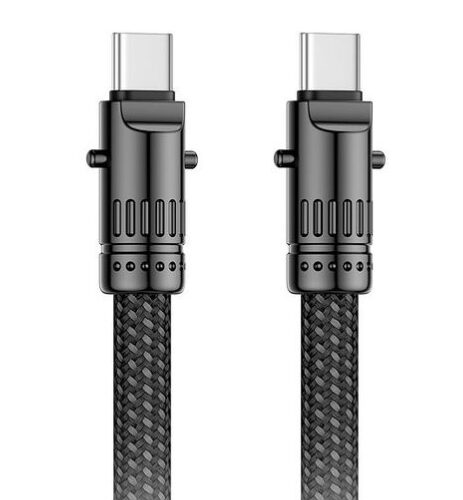 XO NB-Q288B Καλώδιο Κράμα Ψευδαργύρου Type-c σε Type-c 60W