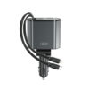 XO CC62 Smart Μεταλλικός 4 σε 1 Retractable Φορτιστής Αυτοκινήτου