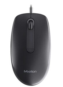 Meetion M100 USB Ενσύρματο Ποντίκι Μαύρο