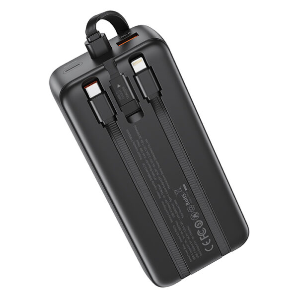 20250723122148_bc321228.jpeg XO PR275 Powerbank 22.5W+20W με 3 Ενσωματωμένα Καλώδια 2x USB-C, 1x Lightning & Ψηφιακή Οθόνη 20.000 mAh